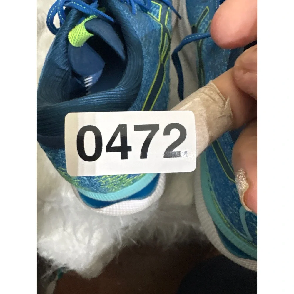 Asics Gel-Nimbus 11.5 Mens Running Shoes Blue Lime Green‎ FF Blast+ Sneakers